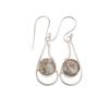 Natural Ethiopian Opal Copper Gemstone Handmade 925 Sterling Silver Dangle Earrings 1.90", Valentines Gift Her EE-57-37