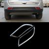 Car Styling for Jeep New Compass 2017 2018   Rear Fog Light Lamp Molding Cover Trims Decoration Sticker ABS Chrome 2Pcs