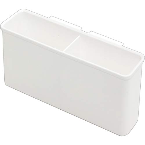 Iris Plaza Tension Mount Dish Drainer, Over-the-Sink Basket, Stainless Steel, 2-Tier, Slim Size, White, Space-Saving, Tension Mount Dish Drainer (SSDD