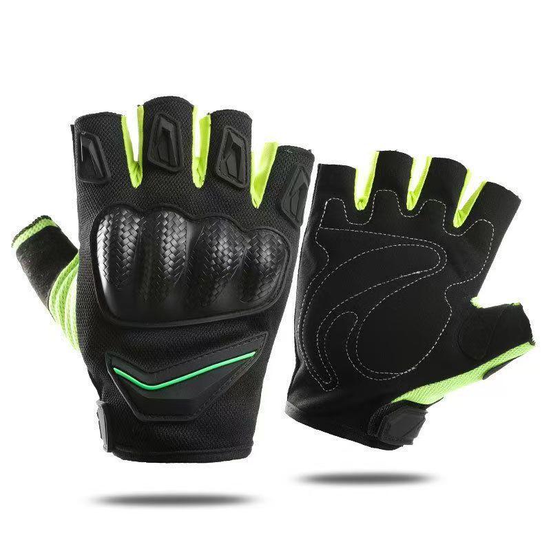 

Unisex Tactical Half-Finger Gloves for Outdoor Sports, Cycling, Motorcycle - Non-Slip, Breathable, Wear-Resistant. One Size флуоресцентный зеленый