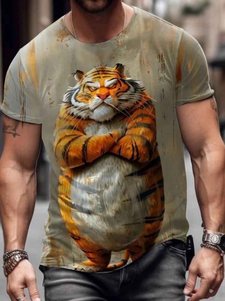 Men s T-Shirt New 3D 3D Printing Cute Fashion Cartoon T-Shirt Summer Party Fun Design T-Shirt Large Casual Men s T-Shirts 6XL