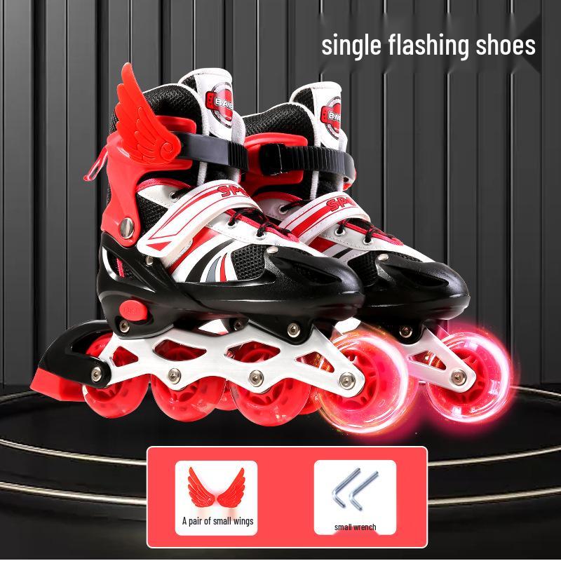 Kids' Inline & Ice Skates Set for Ages 3-15 - Beginner Rollerblades for Boys & Girls