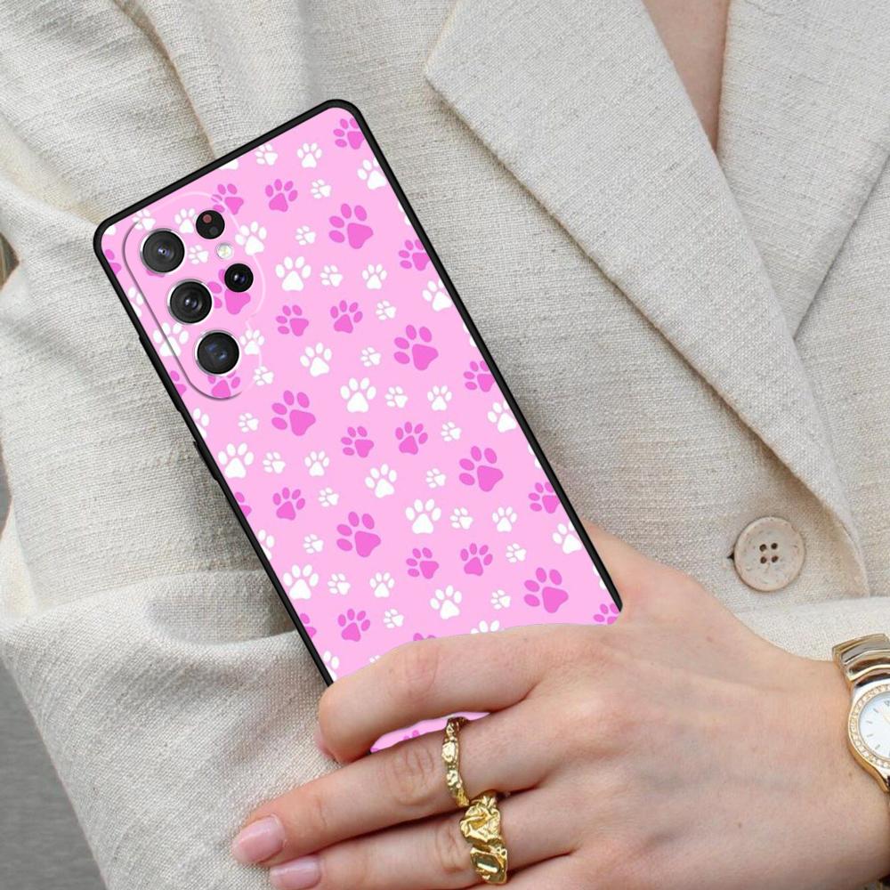 Dog Paw Cell Phone Case for Samsung Galaxy S26 Ultra S25 S24 S23 S22 S21 S20 Note10 Cover