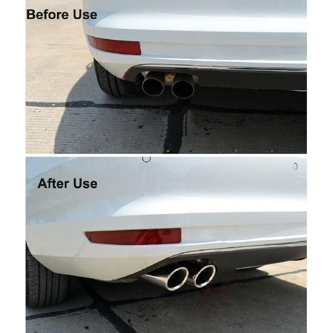 Dsycar Exhaust Tips Pair Compatible With VW Volkswagen JETTA 2009-2018/ SAGITAR 2011-2015 / POLO 2012-2014 / GOLF 7 2013-2015 / Compatible With BMW