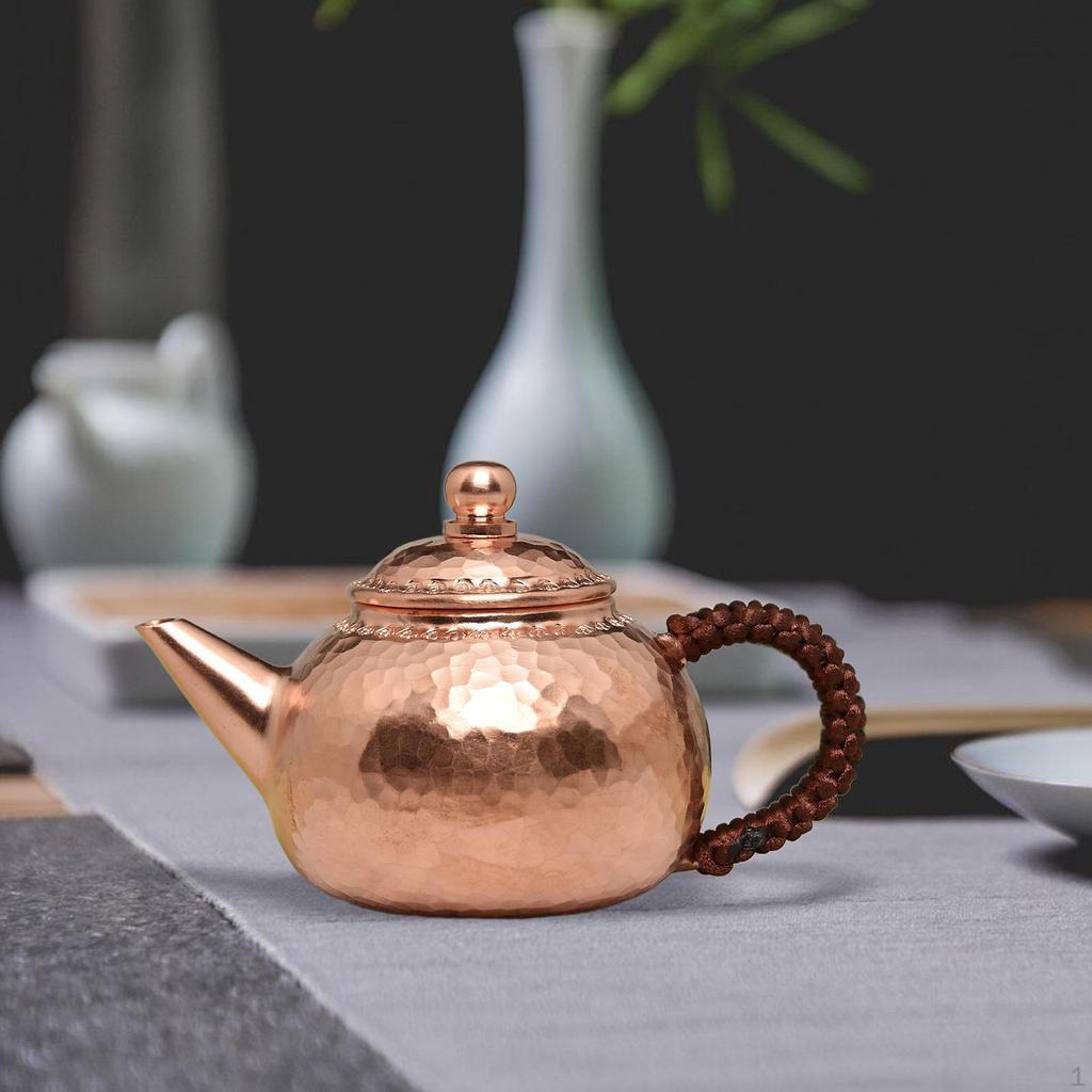 200ml Brass Tea Kettle Copper Pot Housewarming Gifts Kung Fu Teapot Multifunction for Dorm Sturdy