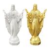 Jesus Statue Sculpture Artwork Resin Figurine Miniature Collectible Jesus Ornament for Bedroom Living Room Desktop Decorations