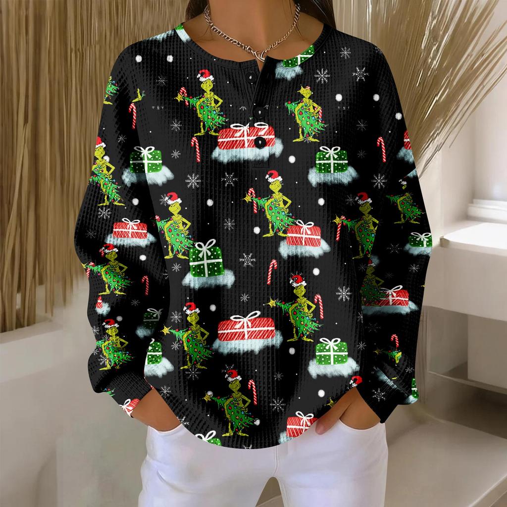 Dámské ležérní košile s dlouhým rukávem, topy na knoflíky s výstřihem do V, volný úplet, podzimní oblíbené pro ženy