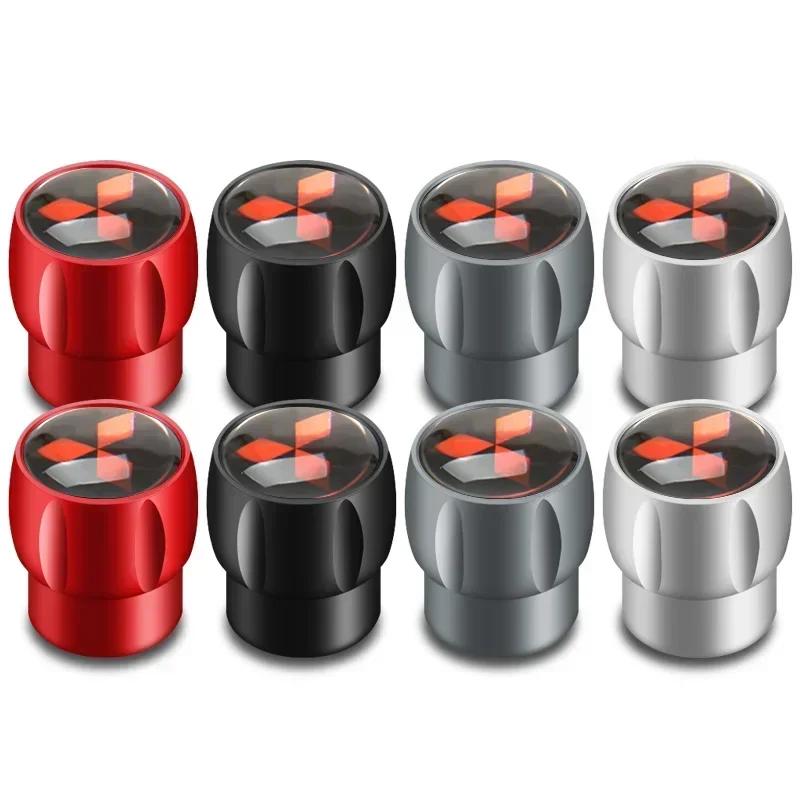Alloy Car Wheel Stem Covers Tire Valve Caps for Mitsubishi ASX Lancer 9 10 L200 Colt Pajero Outlander Eclipse Galant OTO Montero