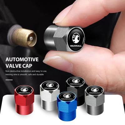 4Pcs Aluminum Car Wheel Valve Protection Cap Tyre Dust Cover For Vauxhall VXR8 Vivaro Corsa Insignia Tigra Zafira Astra