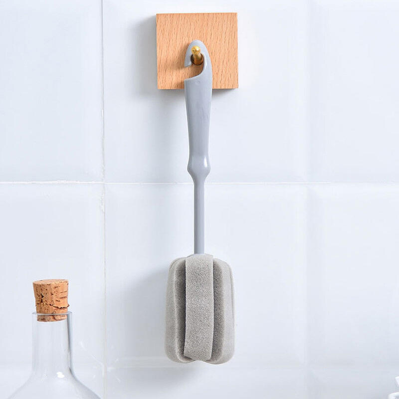 1 fluffy sponge short cup cleaning brush