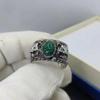 Sace Gems The Tiger Head 6*9mm Malachite Bărbați Inel 925 Sterling Silver Bijuterii fine Cadou de logodnă de nuntă