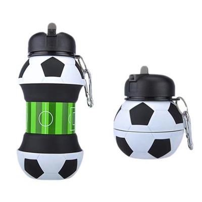 Fold Water Bottle Cups Mug Outdoor Sports Football Baseball Tennis Golf School Leakproof Portable Kids Water Bottle