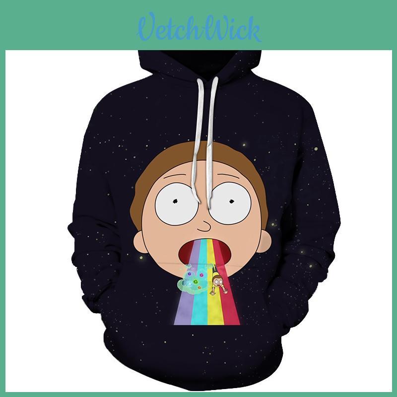 Hot And Rick Morty 3d Print Womenmen Pullover Hoodie Sweatshirt Jumper Tops