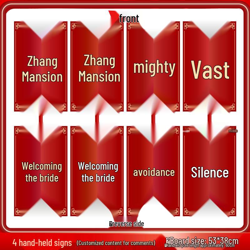 Chinese Wedding Retro Signboard: Ritualistic Sedan Chair Photo Prop for Bride Pickup