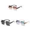 Chic Sunglasses Trendy Geometric Shape Fashion Design Outdoor Sun Protection