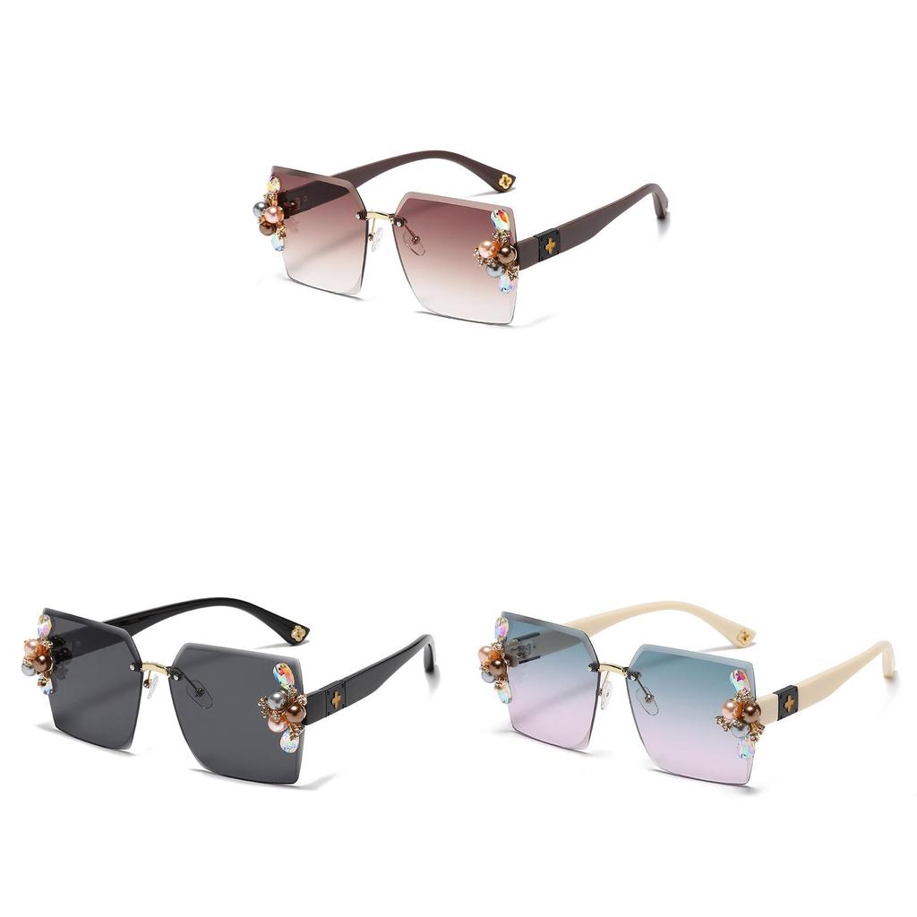 Chic Sunglasses Trendy Geometric Shape Fashion Design Outdoor Sun Protection