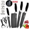 6PCS Kitchen Knives Stainless Steel Chef Knife Meat Clever Slicing Peeling with Scissor Anti-Rust & Ergonomic Design,Family Gift