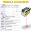 Laser Displacement Distance Sensor Thickness Measurement Height Sensor High Precision 1.111mm Analog 181 Output Transmitter