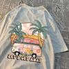 Let'S Get Away Take The Bus Go On Vacation Printing Men Tshirts Harajuku Breathable Tshirt Summer Clothing Fashion Loose T-Shirt