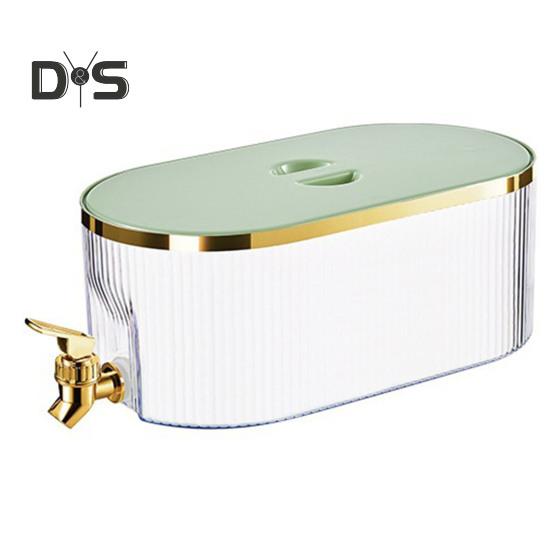 

Холодильник 5,3 л, чайник большой емкости с краном, термо- и морозостойкий, герметичный, пищевой, легко очищаемый кувшин для сока для дома светло-зеленый