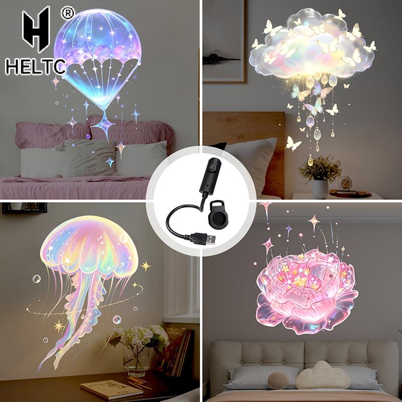 LED Projection Light USB LED Projector LED Dream Projection Night Light LED Projector With 10 Patterns