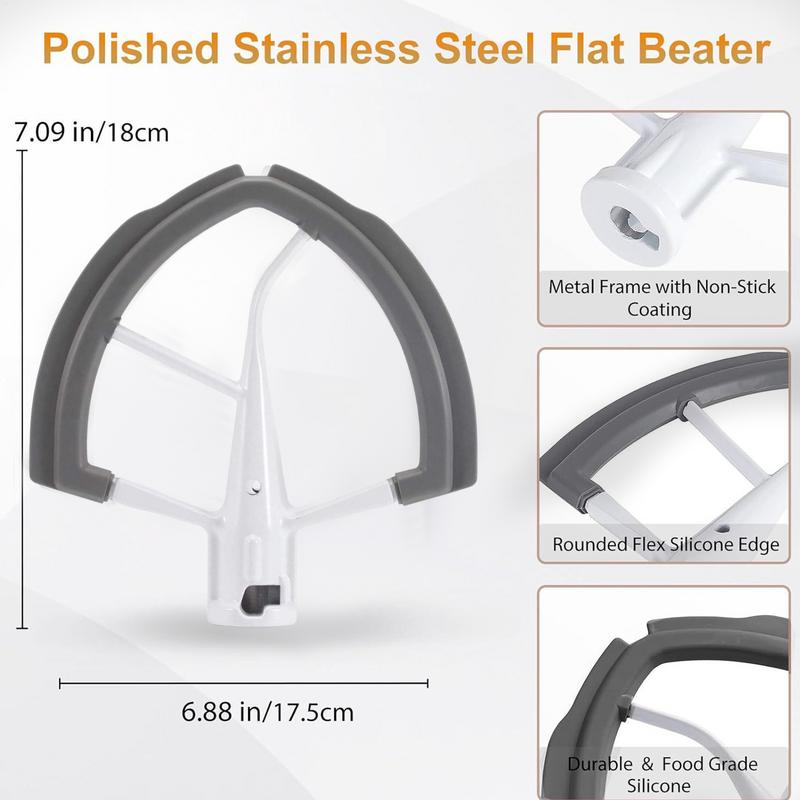Flex-Kantenrührer 6 Quart Küchen-Kantenrührer-Schaufel Flexible Schüssel-Schaber Vielseitiges Standmixer-Zubehör Für Kuchenteig Sahne