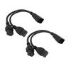 Dual IEC320 C19 Female To IEC320 C20 Male Power Cord Y Type Splitter IEC320 C19 To C20 Splitter