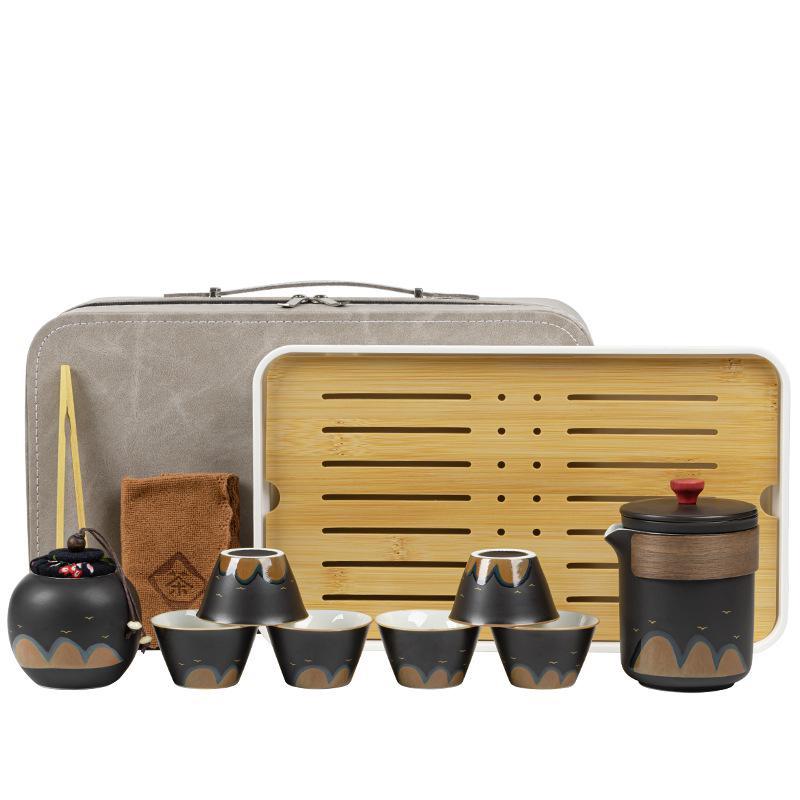 Portable Travel Tea Set - Ten Thousand Li Rivers and Mountains: Business, Festival, and Gift Edition