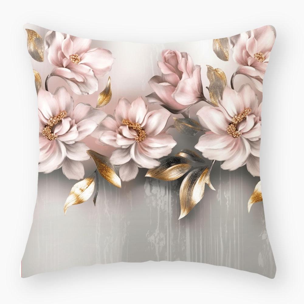 Nordic Oil Painting Pillowcase, Light Luxury Home Sofa Decoration Cushion, Car Seat Cushion, Bedside Pillowcase