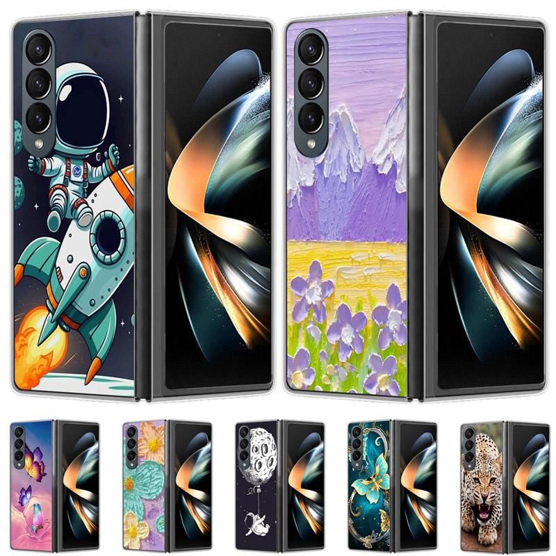 For Samsung Galaxy Z Fold6 Fold5 Z Fold 2 3 4 5 6 Fold5 Phone Case Astronaut Silicone Back Cover For Galaxy Z FOLD 6Funda Coque