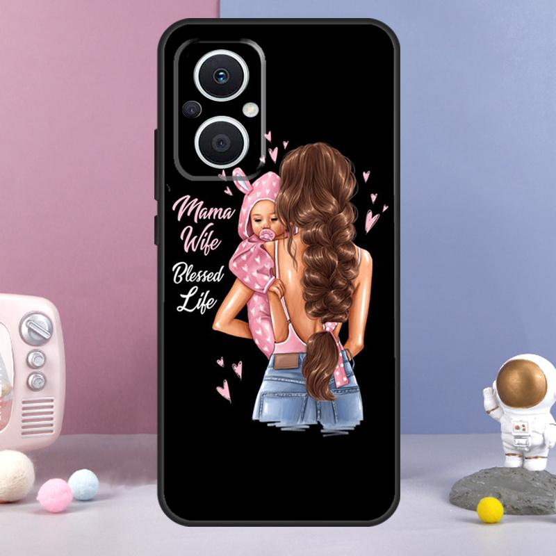 Beautiful Mother Daughter Son Funda For OPPO Reno 11 F 12F 13F 14F 10 12 13 14 Pro 7 8 Lite OPPO Find X9 X6 X5 X8 Pro Case