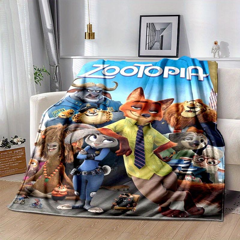 1pc. Zootopia Movie Characters Plush Blanket - Home Office Outdoor Gift for All Seasonsz0417297