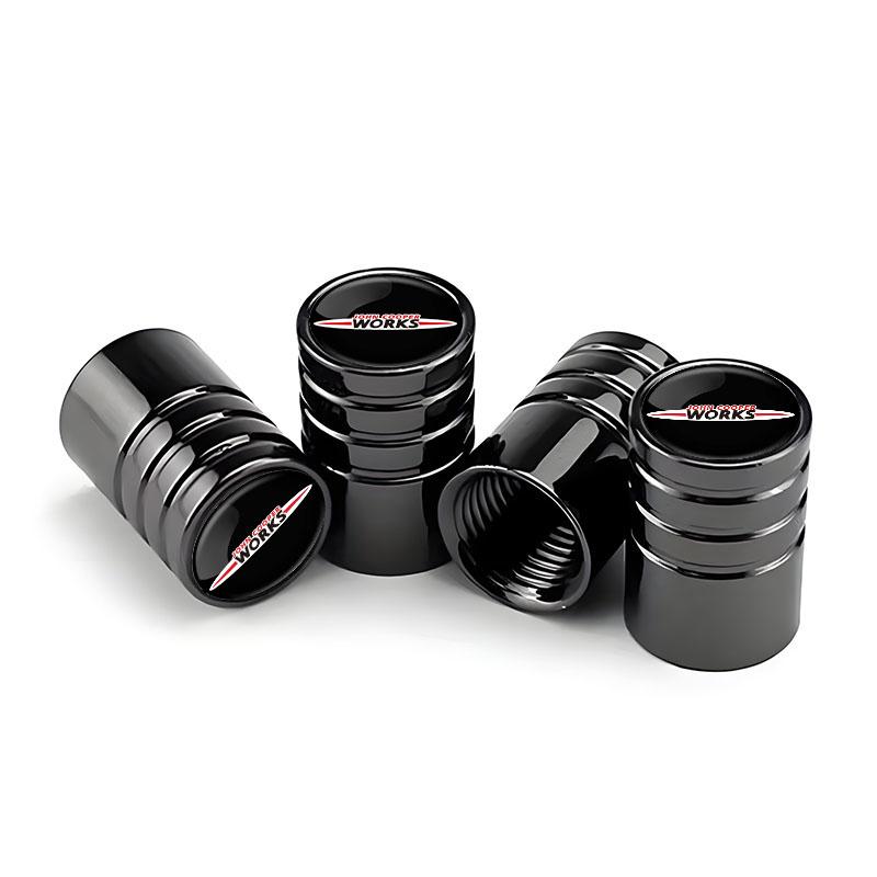 4Pcs Car Wheel Tire Valve Caps Tyre Stem Covers Accessories For MINI JCW Cabrio Cooper Countryman Aceman Clubman Coupe Paceman Phgqd66