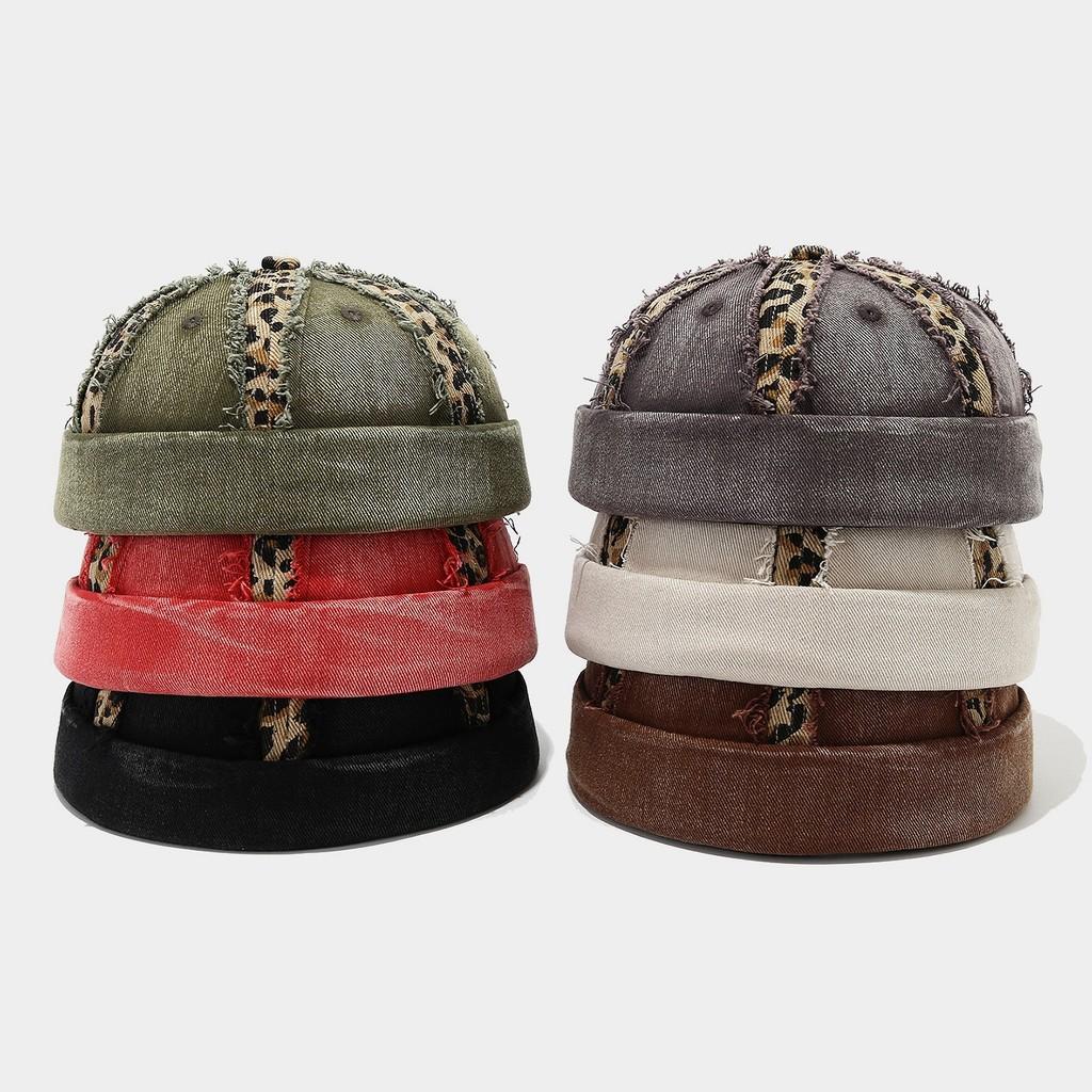 Cappellino Streetwear con Stampa Leopardo, Finitura Lavata e Vestibilità Regolabile per Stile Hip Hop Uomo Donna