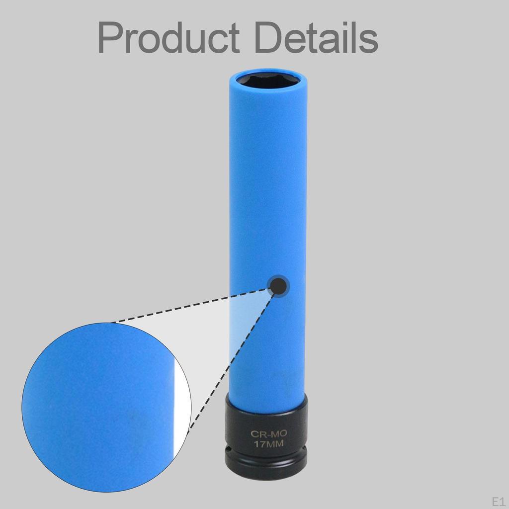 Wheel Protector Impact Sockets 1/2 Inch Drive Accessories Professional Easy To Use 6 Point