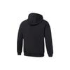 Li-Ning Fitness Series Solid Color Loose Hoodie Men Tops Black AWDS001-1