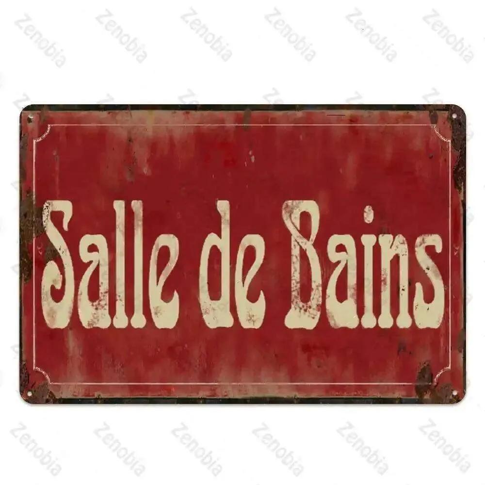 Vintage French Retro Metal Tin Sign Bar Pub Club Wall Decor Iron Painting Decorative Plate 26T0104 26T0104