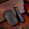 Leather Car Key Case Cover Fob Protect For Hyundai Fista I30 I35 I40 Kona Elantra Solaris Grandeur Accent Santa Fe Holder Shell