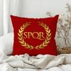 Gold Imperial Eagle Rome SPQR Pillow Case Sofa Living Room Bedroom Headboard Backrest Square Cushion Nap Time