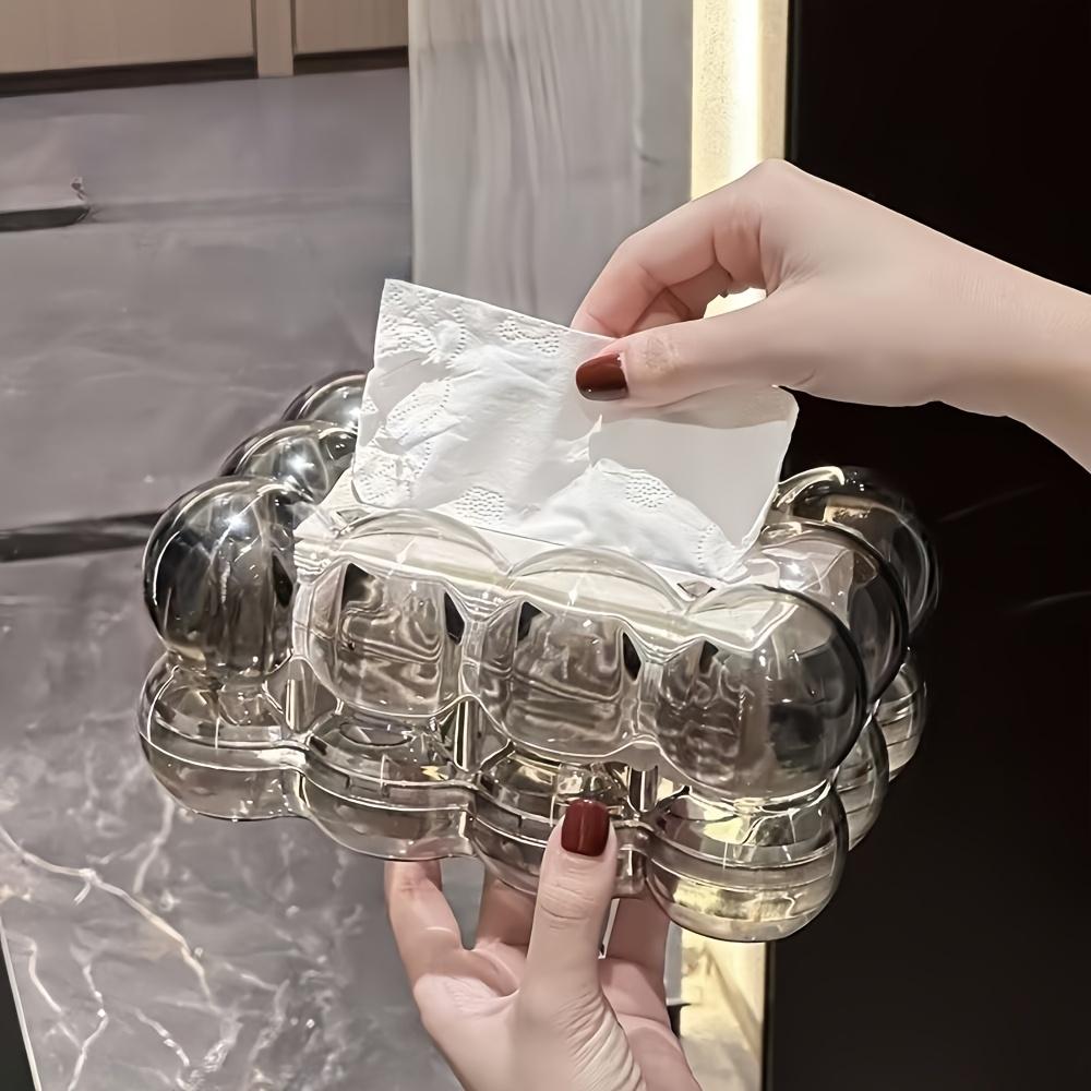 1 Stück Neue Acryl Kreative Wolkenförmige Taschentuchbox, Hochwertiger Desktop Restaurant Taschentuchhalter, Zuhause Wohnzimmer Couchtisch Papierspender