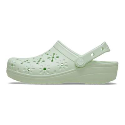 Sabots Classiques Bouton de Fleur EVA Légers Respirants Chaussures Femmes Vert 210927-3YH