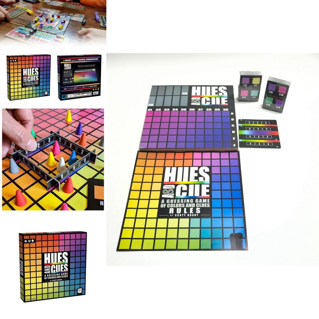 Hues And Cues A Guessing Game Of Colors Clues Puzzle Toy With Plastic Components For Family And Party Activities