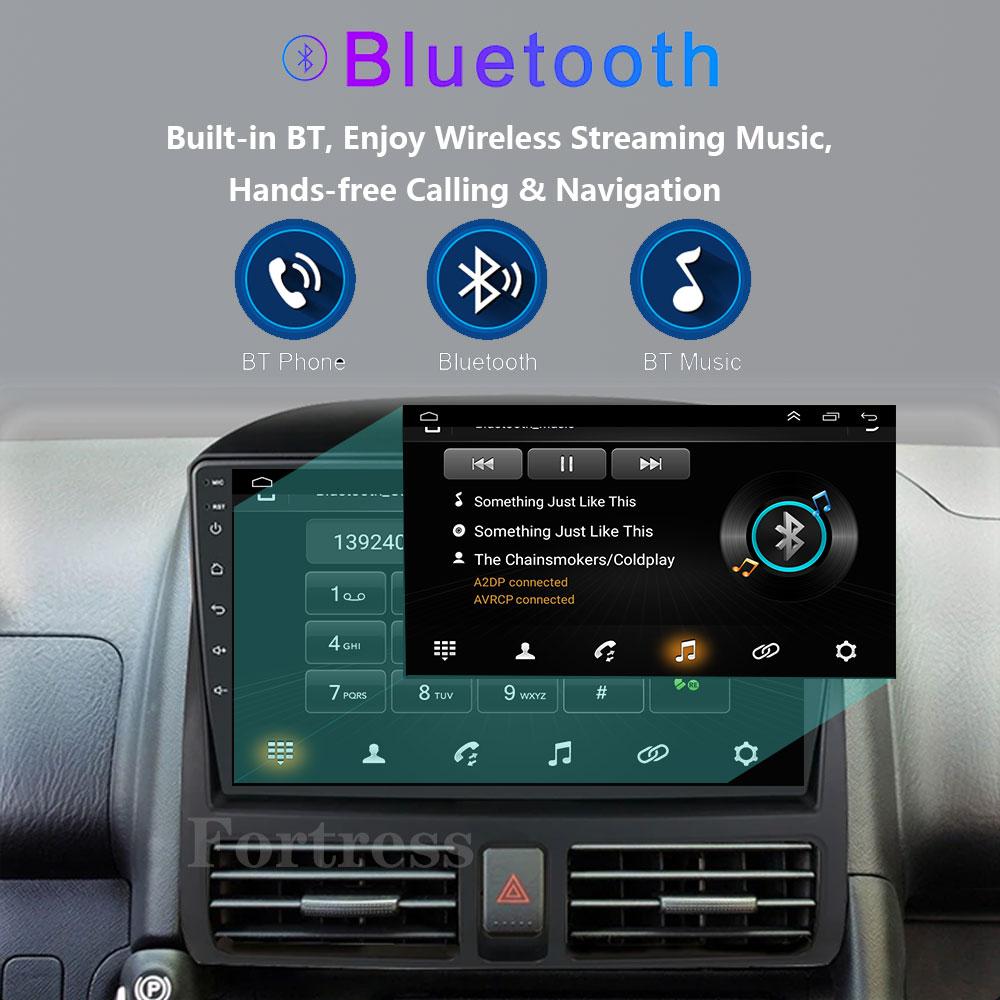 GPS Navi 9 Inch Car Multimedia Radio Video Player for Honda CR-V CRV 2 2001 - 2006 Android OS 4G Bluetooth Carplay Button Lights