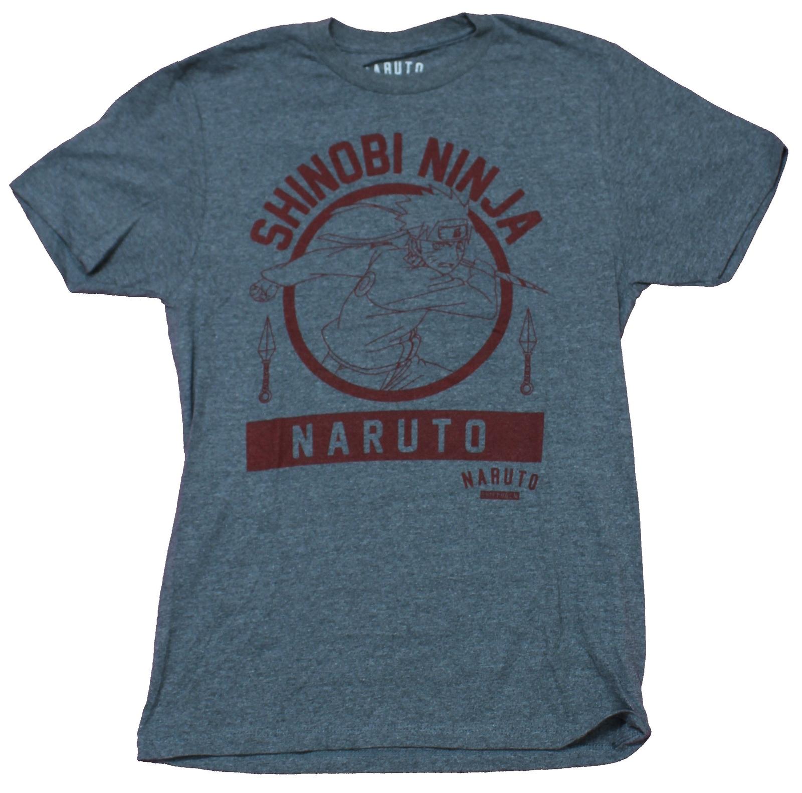 Naruto Shippuden Mens T-Shirt - Shinobi Ninja Circle Image S