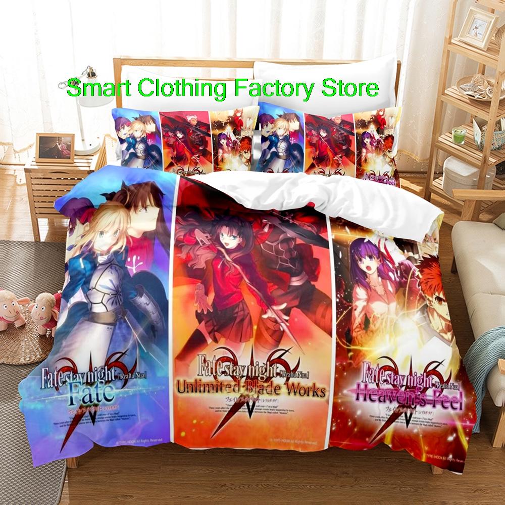 Fatestay Night Bedding Set Single Twin Full Queen King Size Bed Set Teenagers Bedroom Duvetcover Sets Fashion Bed Sheet Set
