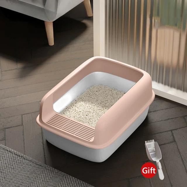 Cat Bedpans Small Size Pet Sandbox for Cat Anti-Splash Cats Toilet Pet Sandbox Kitten Tray Bedpan Cleaning Cat Supplies