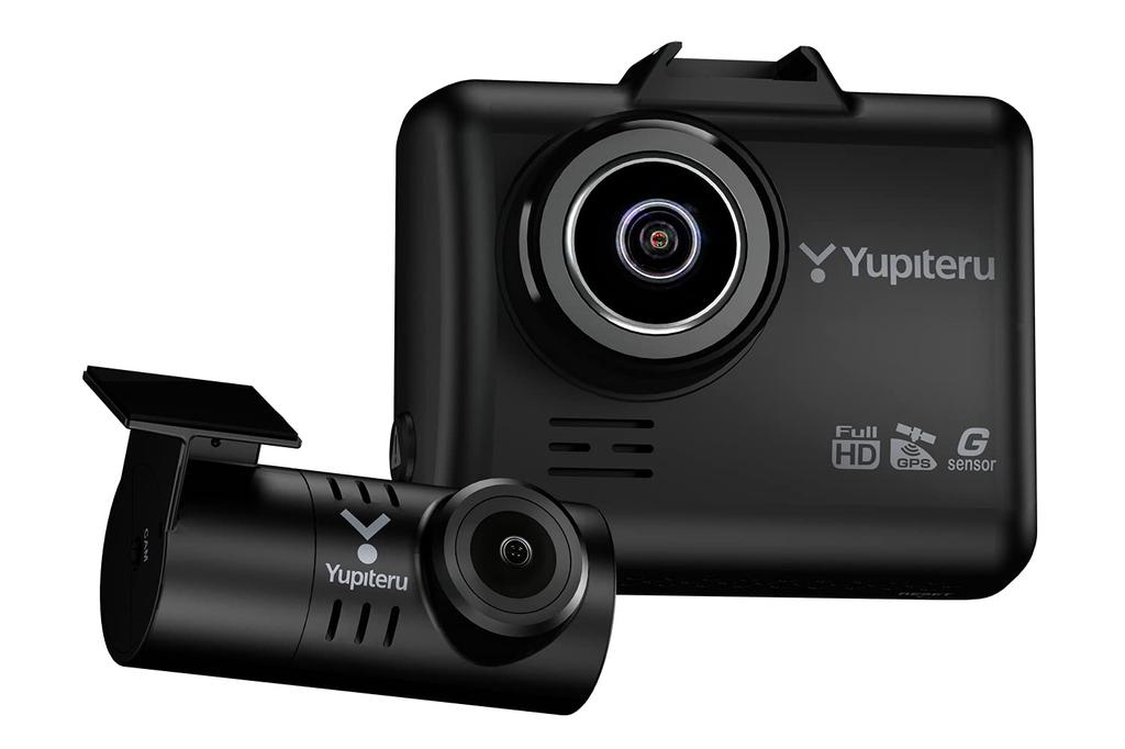 Yupiteru Front and Rear Full HD Dash Cam with Clear Night Front and Rear Reduces Blackout and and Front and Rear HDR SN-TW9700dP 2-Camera Vision,