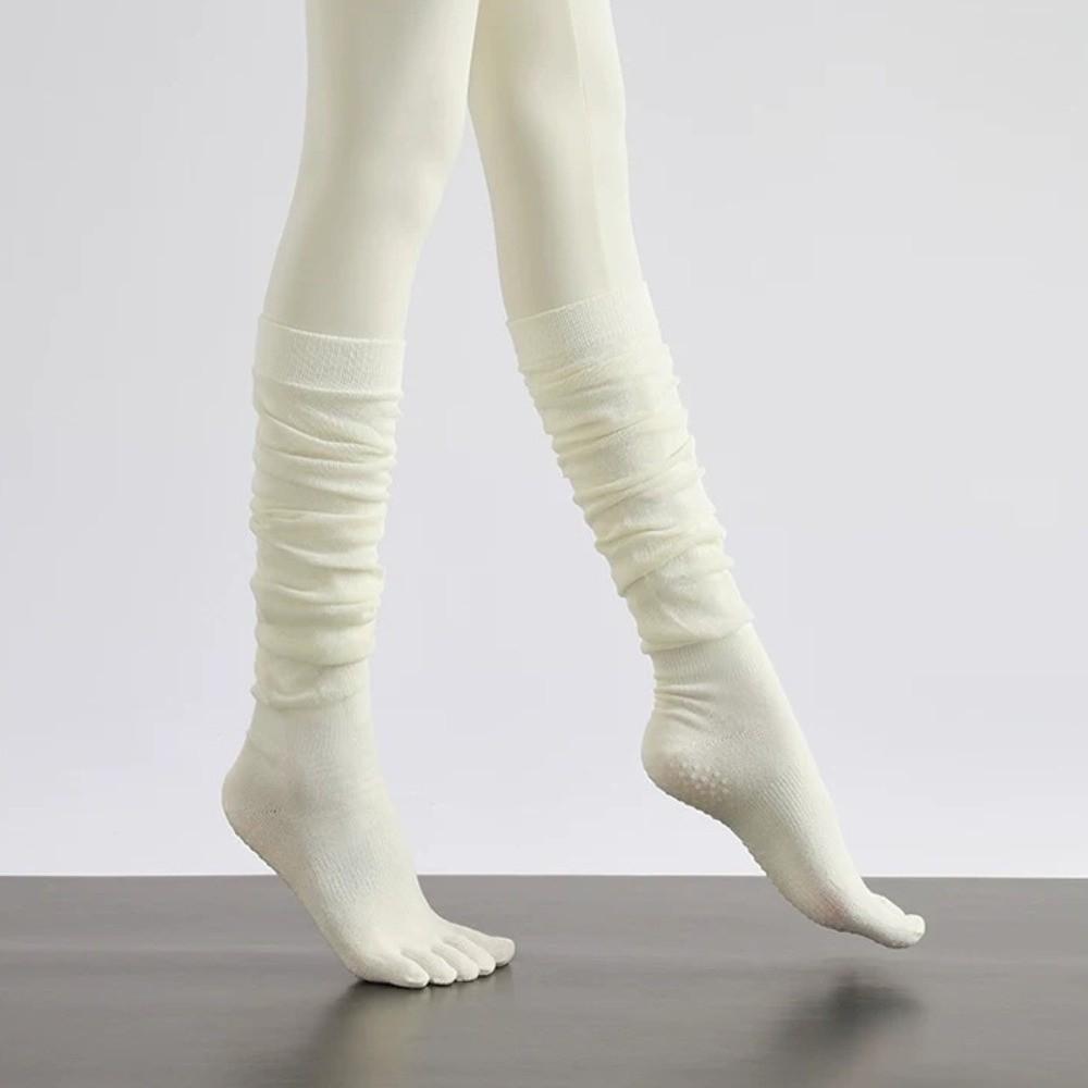 Geteilte Zehen Fünf-Finger Yoga Socken Rutschfeste Lockere Socken Modische Overknee Socken Damen