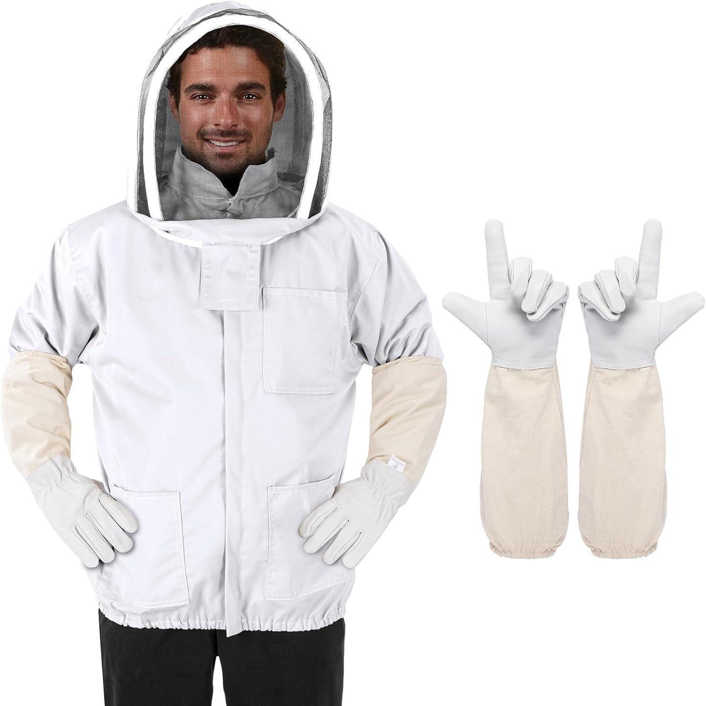 

Beekeeping Protective Jacket: Half-Body Bee Suit for Dry Farm Work and Special Veterinary Use