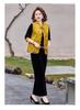 Chinese Style Gold Velvet Plus Size Set for Middle-Aged & Elderly Women - Spring & Autumn Vest for Mother-in-Law Wedding Banquet